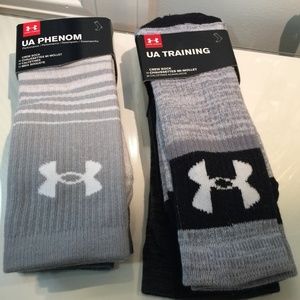 6 Pairs Of Under Armour Crew Socks Large